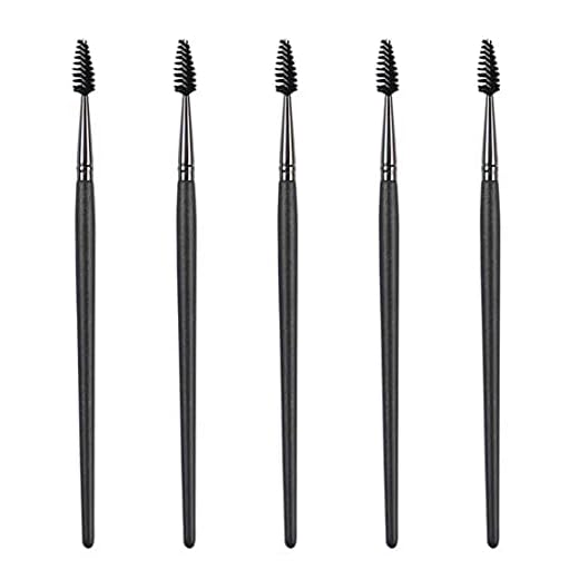 Paquete de 5 cepillos para pestañas, cepillo para cejas, peine para pestañas, cepillo profesional para pestañas, herramientas de maquillaje para el cuidado de las cejas y las pestañas