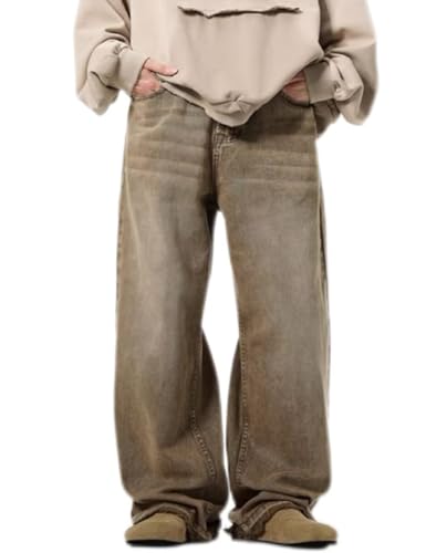 Men's Baggy Jeans Y2k Hip Hop Skater Jeans Loose fit Skateboard Pants Wide Leg Harajuku Pants