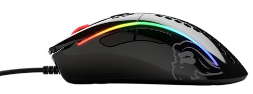 Glorious Gaming Model D- (Small) Wired Gaming Mouse - 61g Superlight Honeycomb Design, RGB, Ergonomic, Pixart 3360 Sensor, Omron Switches, PTFE Feet, 6 Buttons - Glossy Black - Image 5