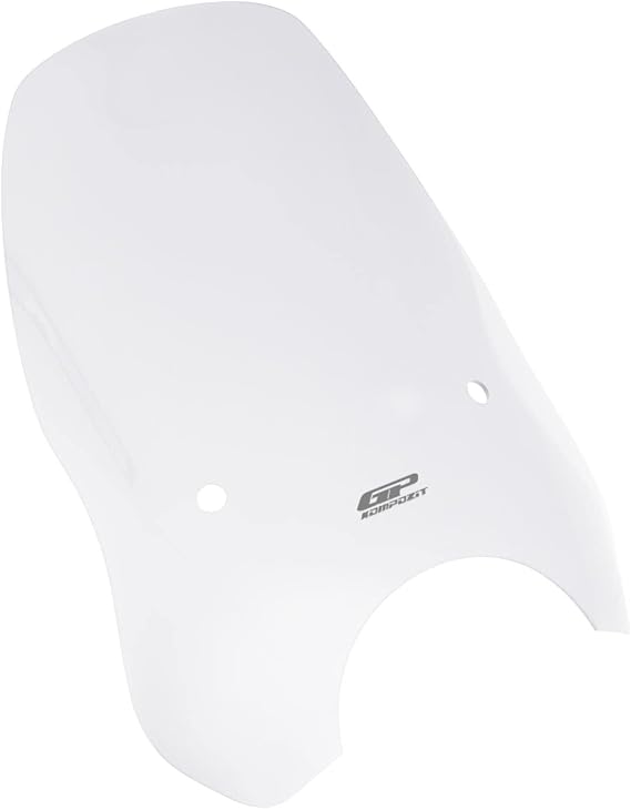 GP Kompozit Adjustable Windshield Windscreen Transparent For Scooter Universal 54 cm