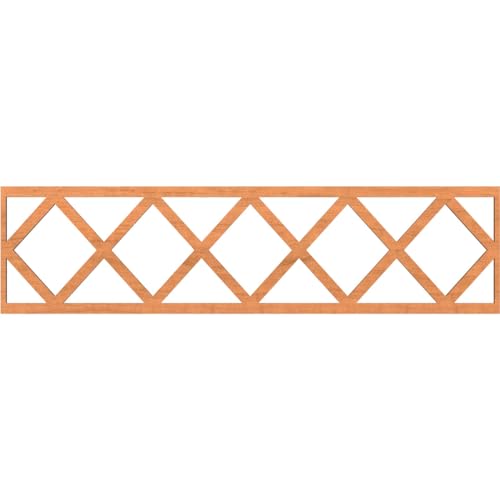 47"W x 12"H x 1/4"T Wolford Fretwork Moulding, Cherry