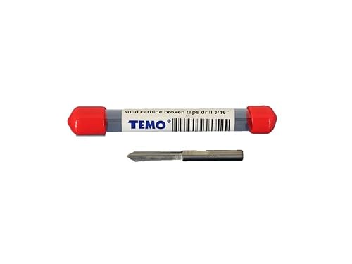 Temo 3/16 Inch Solid Carbide Broken Taps Drill Extractor #TOP30