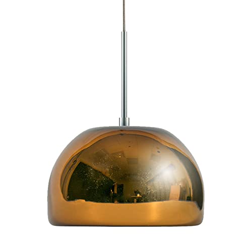 Jesco Lighting KIT-QAP503-CCCH 1-Light Low Voltage Pendant and Canopy Kit with Chrome Socket, Chocolate