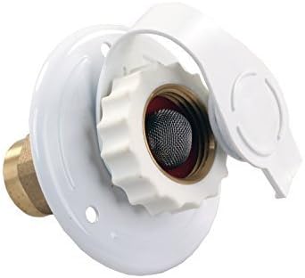 62155 White Metal City Water Flange by JR Products