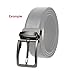 WEIJFRFJ Reverse Belt Buckle for Men Zinc Alloy 3.5cm Pin Fashion Gold for Trousers Male Accessories(Gray)