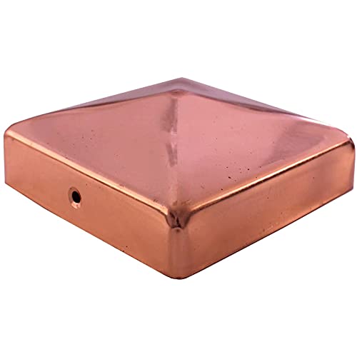 Baumarktplus Pfostenkappe Kupfer 121 x 121 mm Pyramide 12 x 12 cm