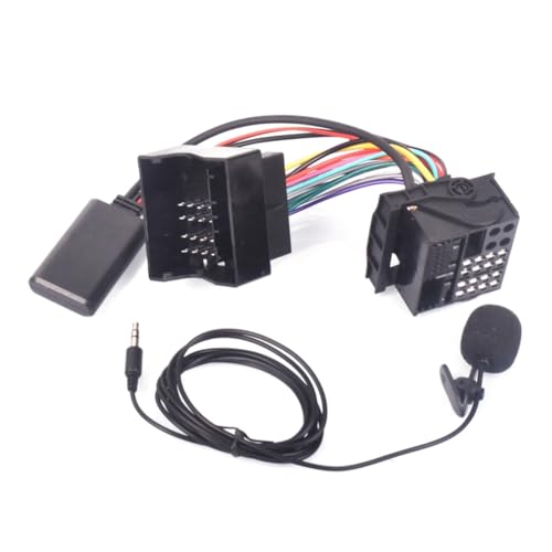 UDSKNV[KSL Adaptador de Audio Bluetooth para Radio Focus Carnival 6000CD, Línea de Entrada Auxiliar con Micrófono