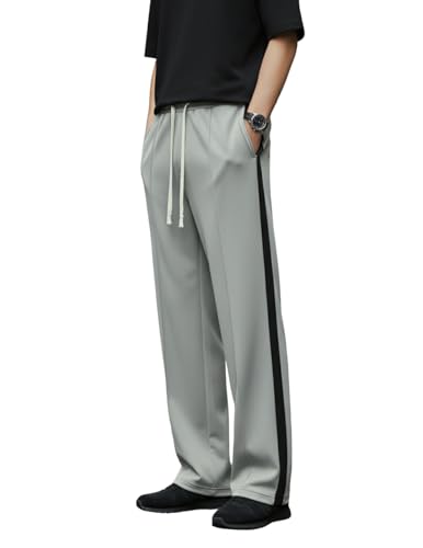 Image of Mack Jonney Men's Striped Track Pants | Side Stripe Design | Regular Fit | Casual & Athleisure Wear |Pack of 1-MMJ-27