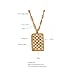 BRIGHTWINST Stainless Steel Delicate Cubic Zirconia Square Pendant Necklace New Bling Geometric Fashion Jewelry For Women Gift PTPNU02801