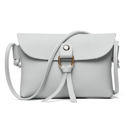 Bolsa transversal para celular feminina, bolsa de ombro pequena, mini carteira de celular para viagem, bolsa de compras, Cinza - A, Moderno