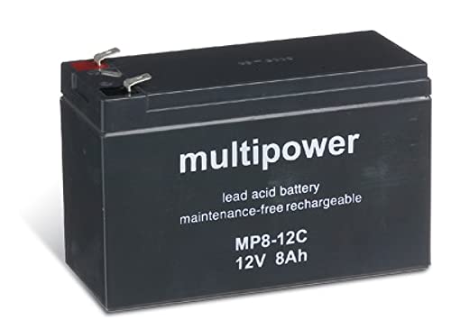 Multipower MP10-12S/12V 10 Ah lood batterij AGM