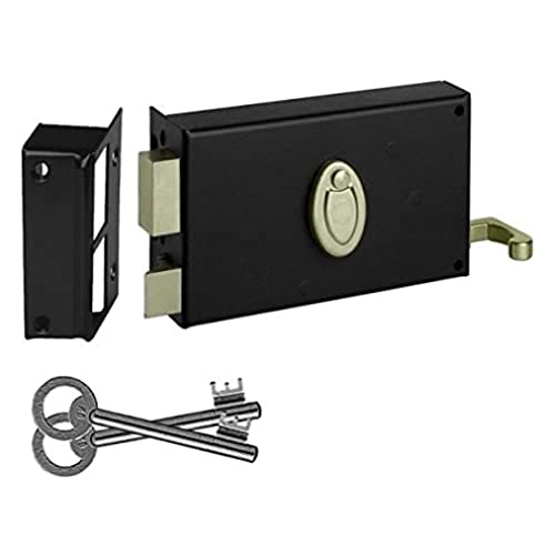 Abus FD0727207A SA H 4G T G Serrure en applique à tirage/horizontale avec fermeture à clé pour ouverture extérieur gauche 80 x 140