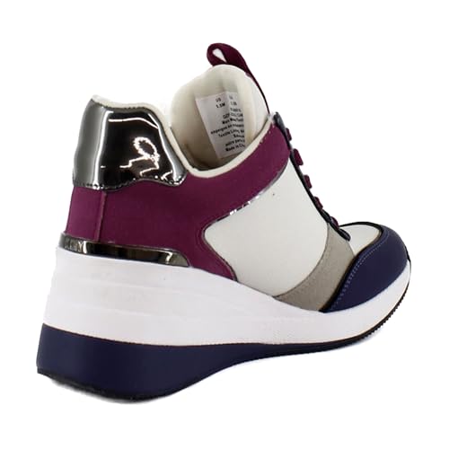 Image of DKNY Women's Kaden Lace Up Wedge Sneaker with Side Zipper