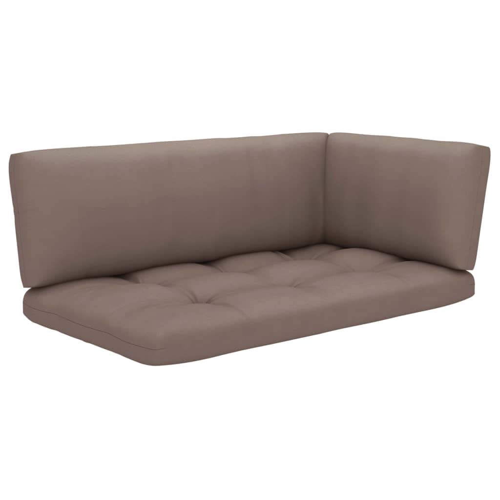vidaXL Pin Impregnado Gris Salón de Jardín Paleta 6 unids con Cojines Muebles de Patio Conjunto de Muebles de Exterior Muebles de Terraza