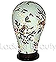 Floral Collection Canvas Block Head 4 Size available (21"- 24") - Mannequin Head Wig Display With Mount Hole (F1-22)