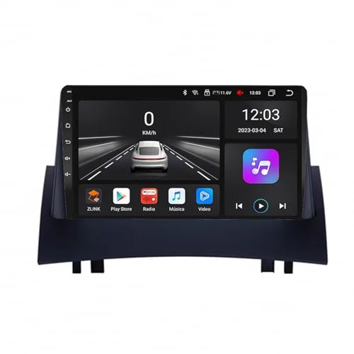 Pantalla de coche con Carplay y Android Auto inalámbricos para Renault Megane 2 1