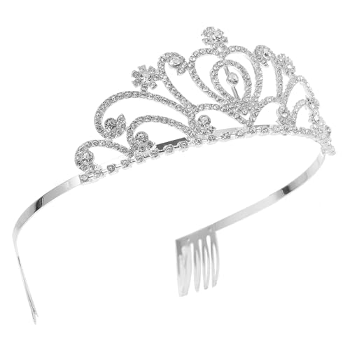 Tocado de peine con diamantes de imitación para comunión de niñas y novias
