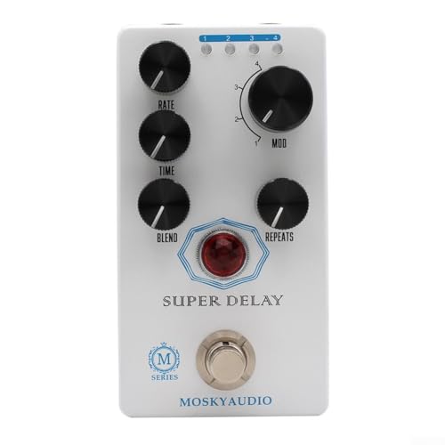 Wählen Sie Ihr Perfect Delay Moskyaudio Super Delay Gitarren-Effektpedal mit 4 Modulationsoptionen