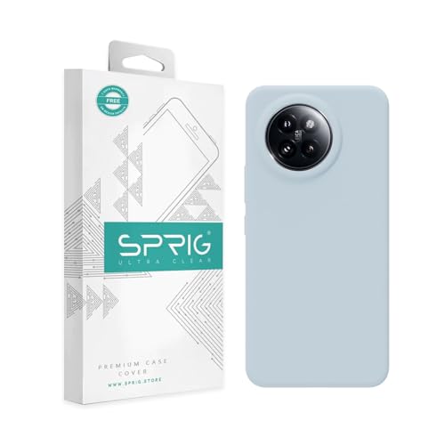 Image of SPRIG Compatible with Mi 14 Civi Premium SilkTone Back Cover Drop Tested Shock Proof Mobile Case for Men, Women, Boys and Girls with Camera Protection (Pastel Light Blue)