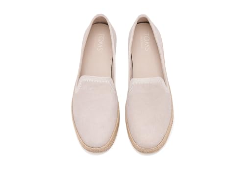 Image of TOMS Women's Carolina Slip-on Espadrille, Leather Upper