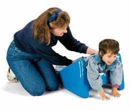 Tumble Forms 2 BiForm Wedges, Positoning Bolster Wedge for Support & Comfort in Physical Therapy & Rehabilitation, Blue, 18" x 22", 8"/10" 18" X 22" 8"/10" Elevation