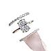14K Gold 3PC Ring Set - Gorgeous AAA Zircon Oval Goose Egg Design, Sparkling Diamond Fashion Perfect for Engagement, Wedding & Anniversary​ Size 9