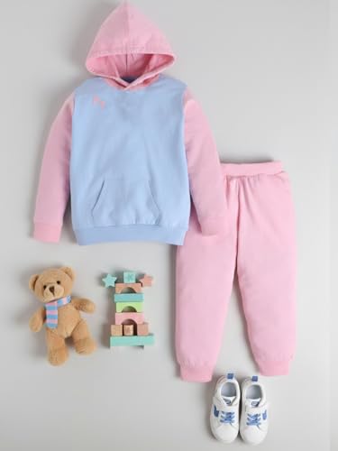 Image of POLKA TOTS 100% Cotton Full Sleeve Co-Ord Joggers for Kids | Winter Wear for Kids, Toddler & New born | Cozy Sweatshirt & Joggers, Baby Dress for Boys & Girls | Warm Clothes from 6 Months to 8 Years