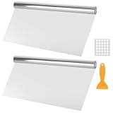 Confezione da 2 pellicole protettive elettrostatiche, autoadesive, 30 x 200 cm, perfette come protezione antigraffio per divano, gatto e pratiche, autoadesive, per cucina, ufficio o soggiorno, incl