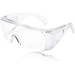 Lentes De Seguridad Antipolvo NATUCE Gafas Protectoras Paquete de 12 Gafas de Seguridad Gafas de Proteccion con Lentes Transparentes Antivaho y Antipolvo y Antipolvo Gafas Proteccion para Trabajo/Laboratorio/Industria/Agricultura