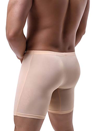 iKingsky Men's Long Leg Boxer No Ride Up Underwear Seamless Front Trunks Stretch Mens Underpanties Great for Sport3
