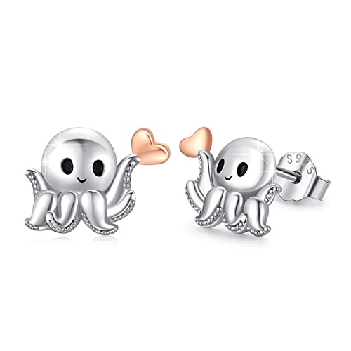Boucles d'oreilles éléphant anti-allergie en argent pour oreilles sensibles