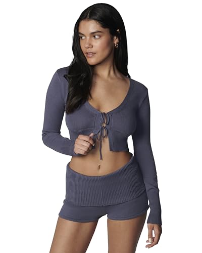 florence by mills Women's Barre Collection Sweater Crop Cardi2