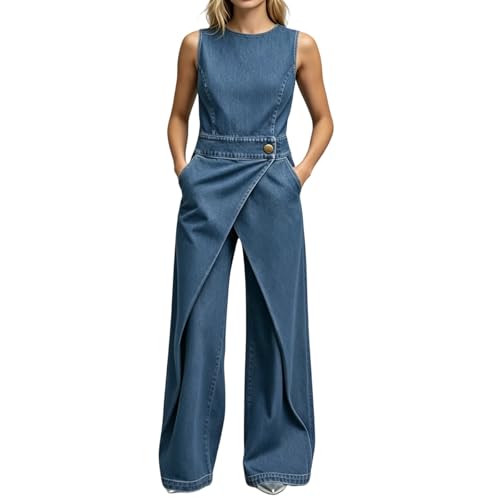 Combinaison en denim pour femme vêtement décontracté au quotidien