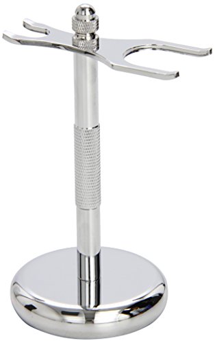 SimplyBeautiful Deluxe Razor and Brush Stand, Chrome