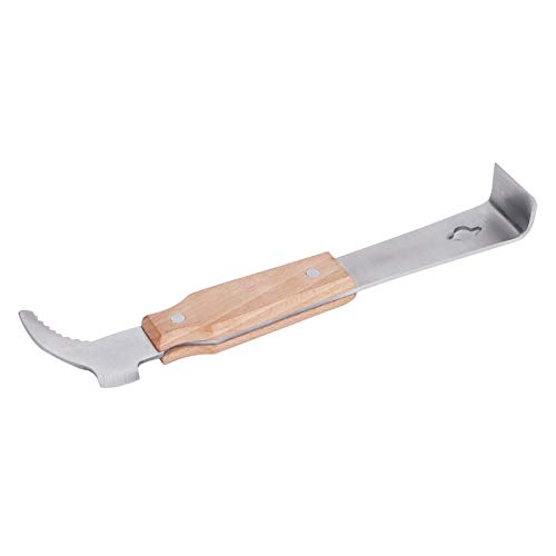 Honungskniv Bikupa, Roststål Knivskärare ScraKnife Biodlarutrustning med Trähandtag BeekeeTool