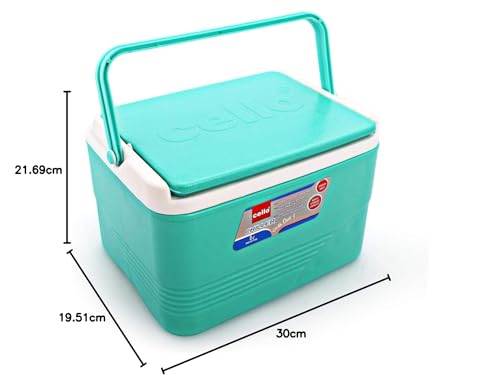 Cello Chiller Ice Packs | Standard Size for Travel Party Bar Ice Cubes | Cold Drinks | Medical Purpose | 8 litres, Green
