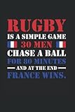 Photo Gallery rugby is a simple game france rugby: college ruled journal or notebook (6x9 inches) with 120 pages Photo Gallery rugby is a simple game france rugby: college ruled journal or notebook (6x9 inches) with 120 pages