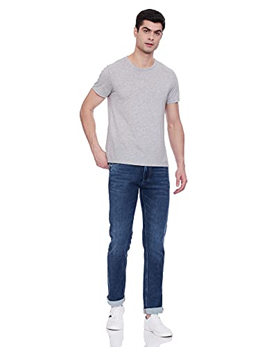 KILLER-Mens-Slim-Jeans KILLER Mid Tone Wash Cotton Polyester Fleece Slim Fit Mens Jeans (A219111SLMDORBU-P)