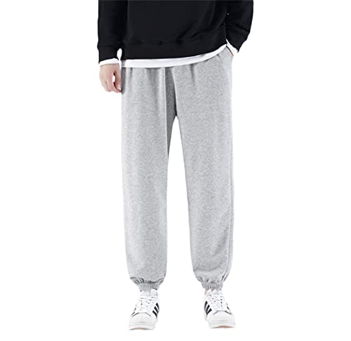 Pantalon coton homme polaire chaude avec taille élastique confort
