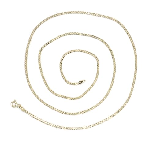 Chaîne en or 18 carats Barbade collier quotidien à porter seul
