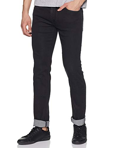 Beat London by Pepe Jeans Men's Slim Fit Jeans (BM200033Q01_Black Used_34)