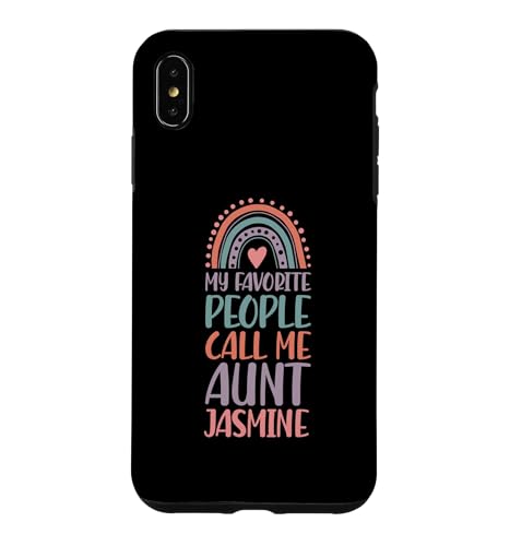 My Favorite People Call Me Aunt Jasmine �t�@�[�X�g�l�[�� Auntie �X�}�z�P�[�X iPhone XS Max �p