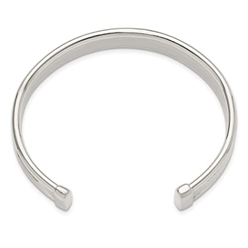 11.5Mm 925 Sterling Silver Polished Silver Plated Textured Cuff Breligious Guardian Angel Bracelet Jewelry Gifts For Women #TOP2