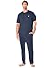 Nautica Men's Anchor Crew Neck Sleep Shirt, Maritime Navy, X-Large