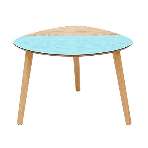 Small Apartment Living Room Oval Side Table Solid Wood Coffee Table Be