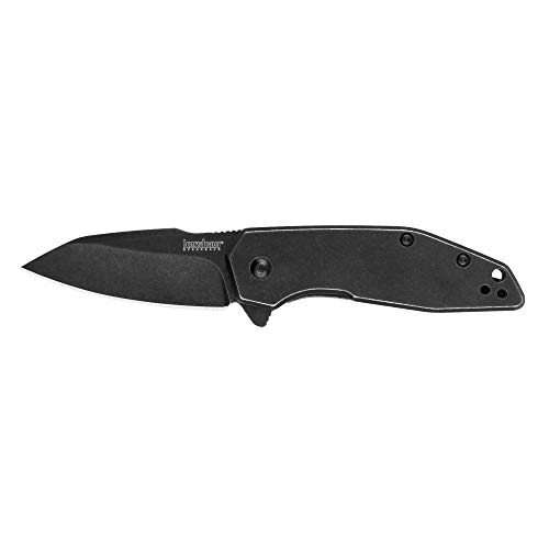 Image of Kershaw Gravel Folding Pocket Knife, 2.5-Inch Blade with SpeedSafe Assisted Opening, Frame Lock (2065), Black