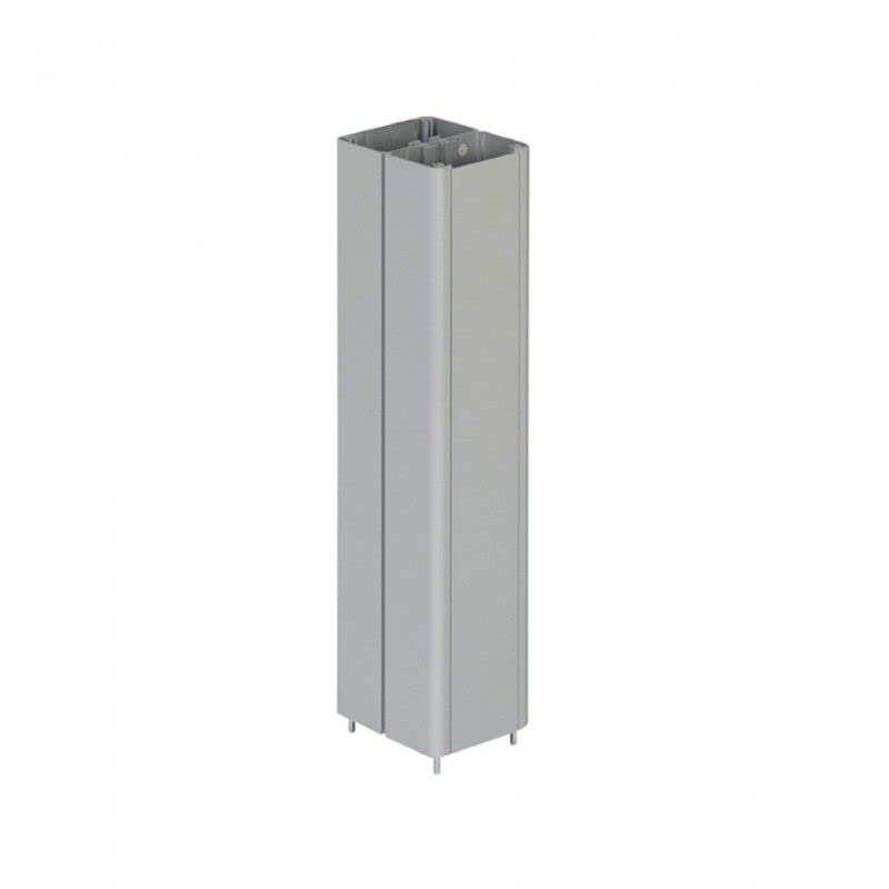 Prolongation de colonne double face en aluminium finition anodisée