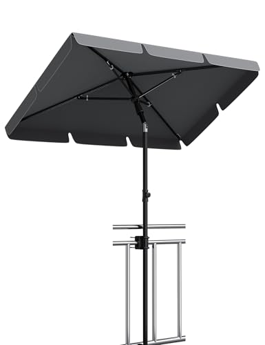 GarveeHome Balcony Parasol - Rectangular, UPF 50+ Sun Protection for Balconies with Protective Cover