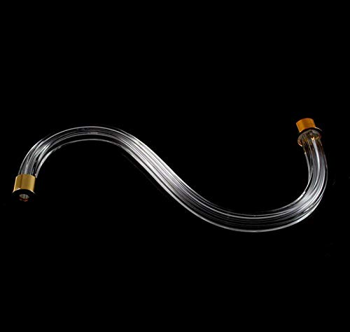 Generico Brazo de cristal liso 25 cm repuesto para lámpara de araña y aplique