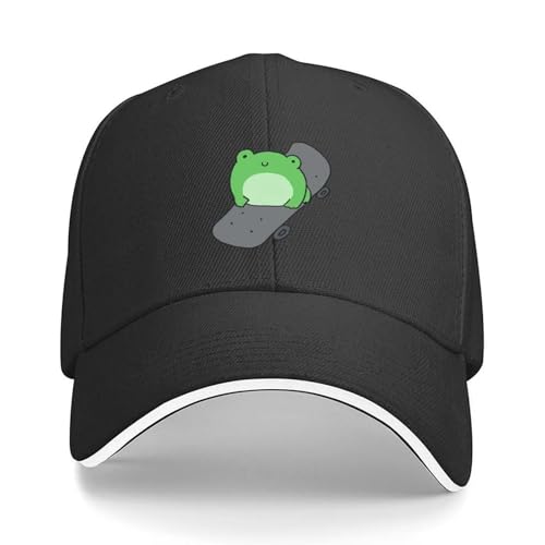 Casquette de baseball classique mignonne sur skateboard en coton pour style décontracté